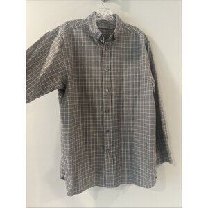 Daniel Cremieux Signature Collection Long Sleeve Shirt Plaid Quality Feel EUC M